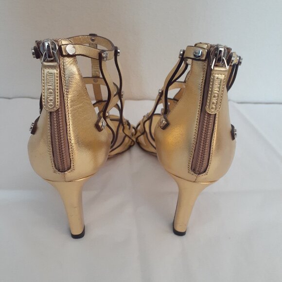 Jimmy Choo Cage Tina Sandals - Picture 7 of 14